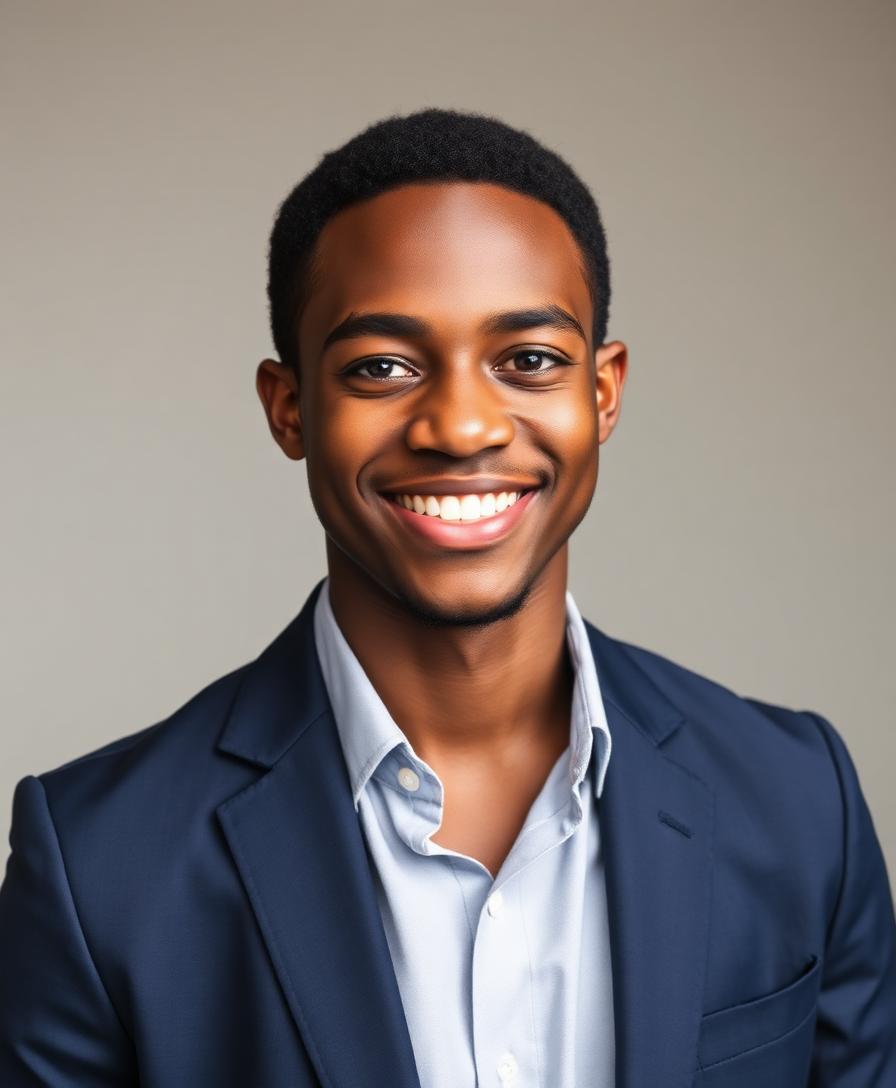 Portrait of Ngounam Evans, founder of EventConnect Cameroon